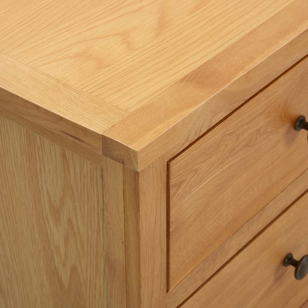 Chest of Drawers 4 Drawer Solid Oak Wood Storage Cabinet Organizer