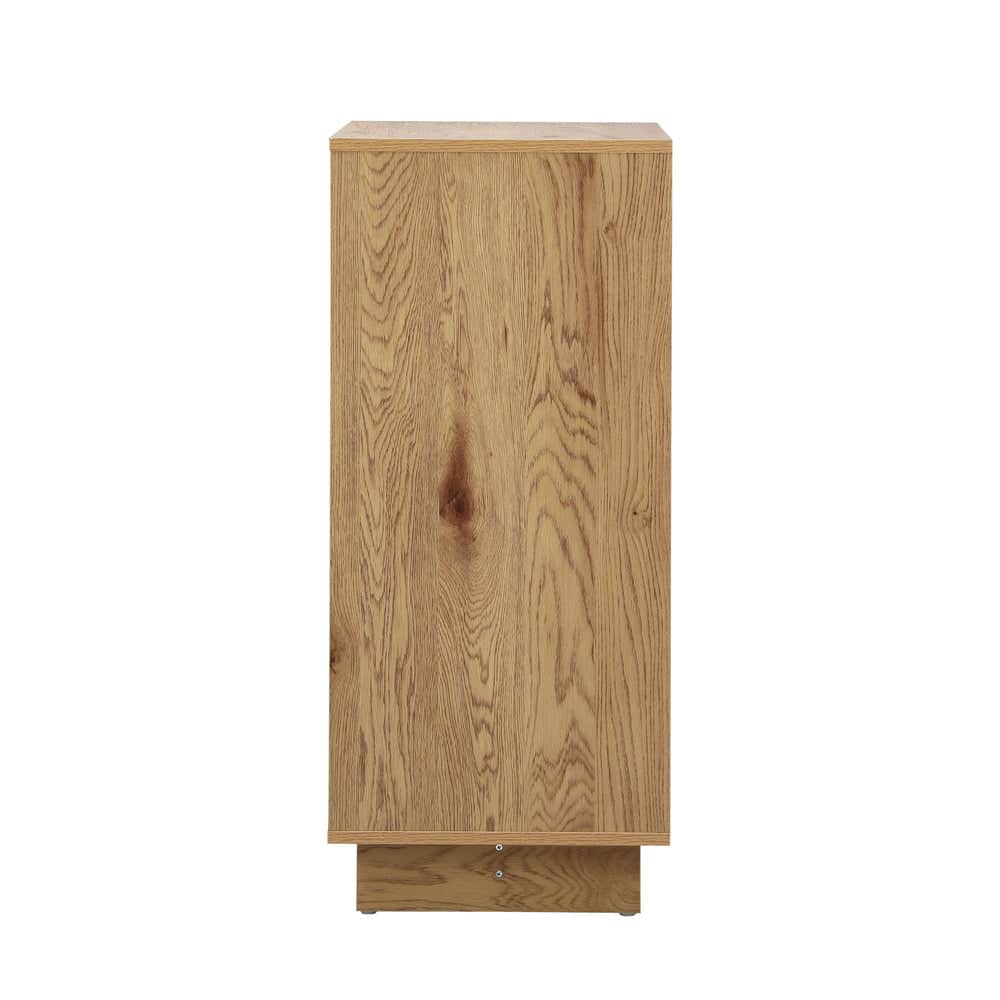 Chest Of Drawers 4 Drawer Storage Cabinet Tallboy Natural Wood 2 Pack