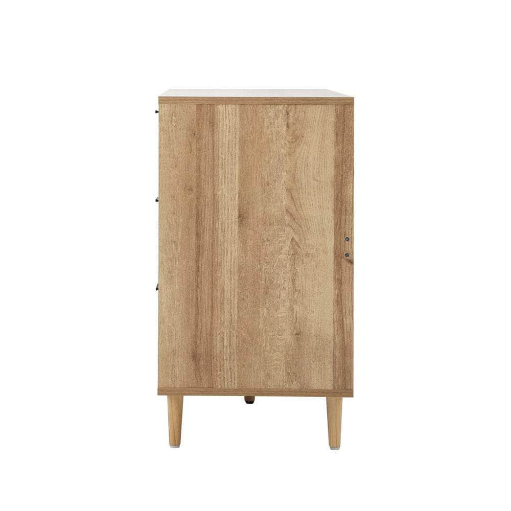 Chest of Drawers and 2 Bedside Tables Bedroom Set