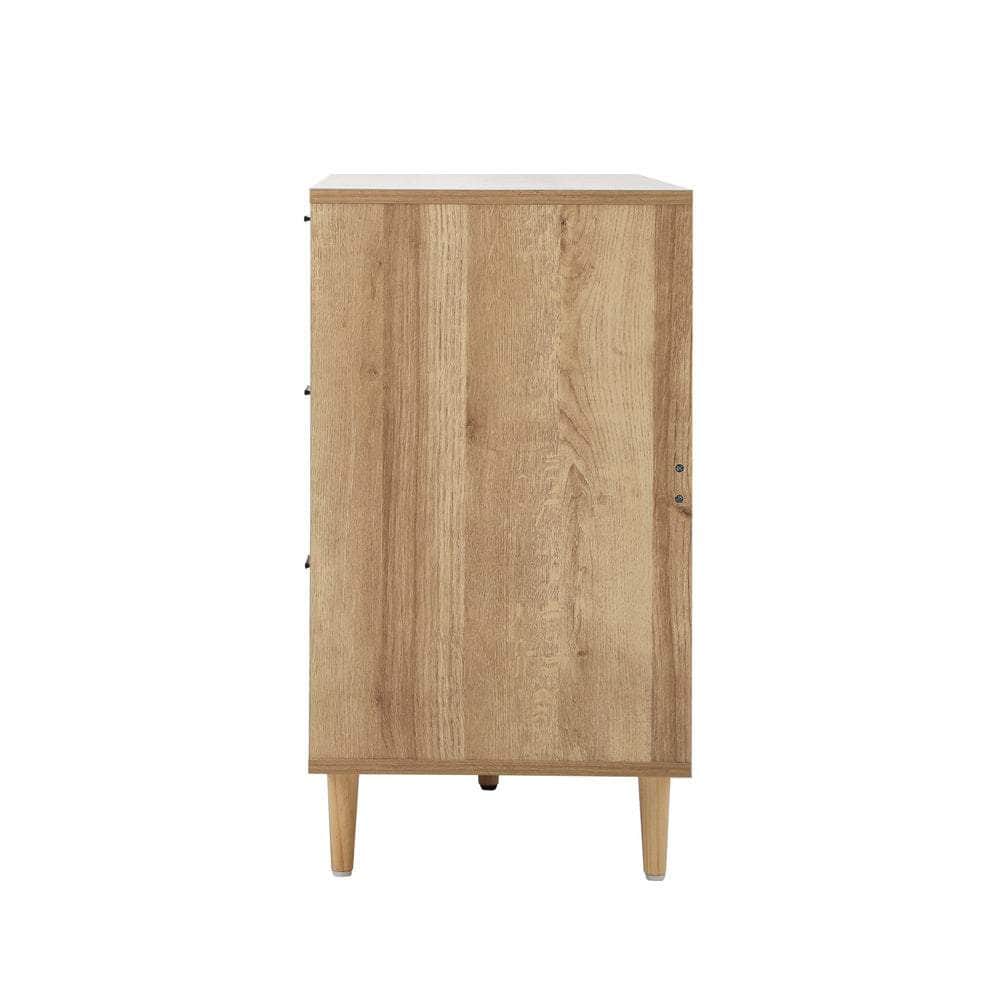 Chest of Drawers and 2 Bedside Tables Bedroom Set
