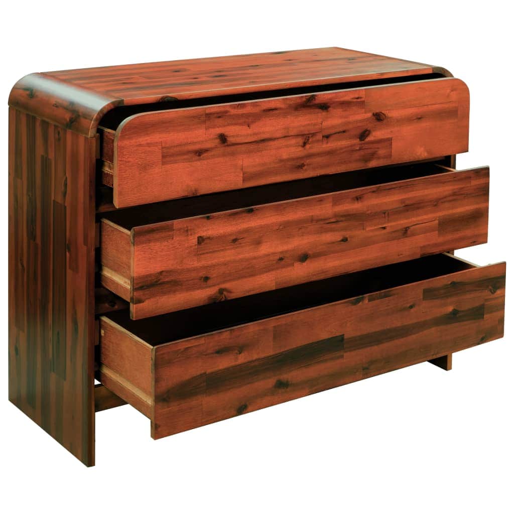 Chest of Drawers Solid Acacia Wood