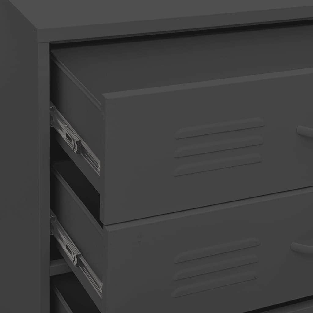 Chest of Drawers Steel Storage Cabinet Ball Bearing Runners