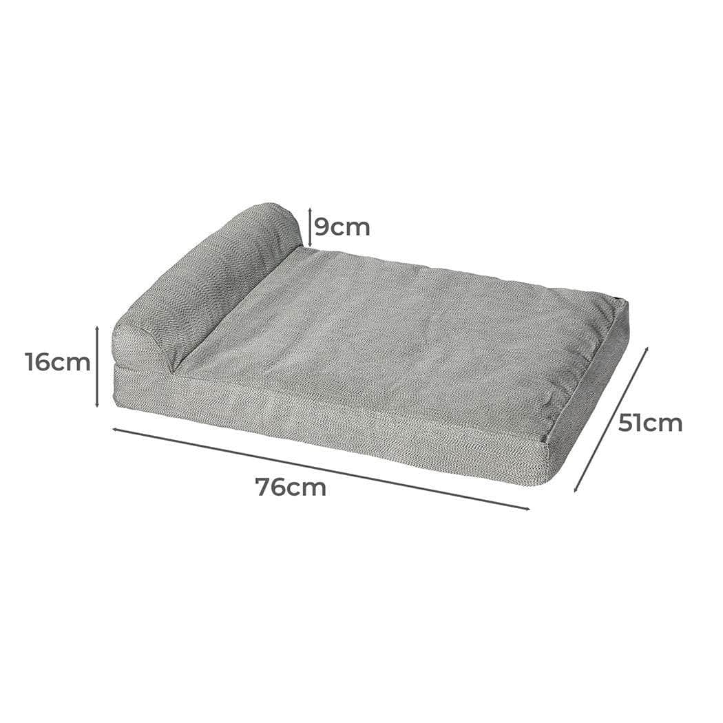 Chew-Proof Orthopedic Pet Bed (Grey)
