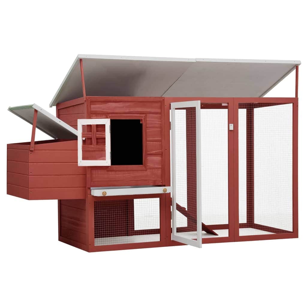 Chicken Cage Hen House-Red