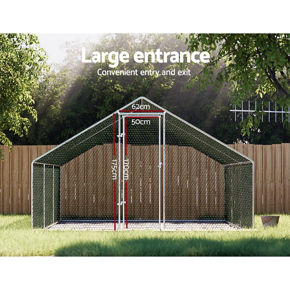 Chicken Coop Cage Run Rabbit Hutch Large Walk In Hen House Cover, Coop & Hutch Accessories - photo 17