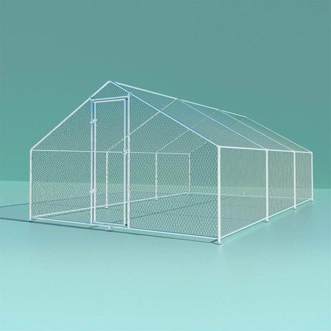 Chicken Coop Cage Run Rabbit Hutch Large Walk In Hen House Cover