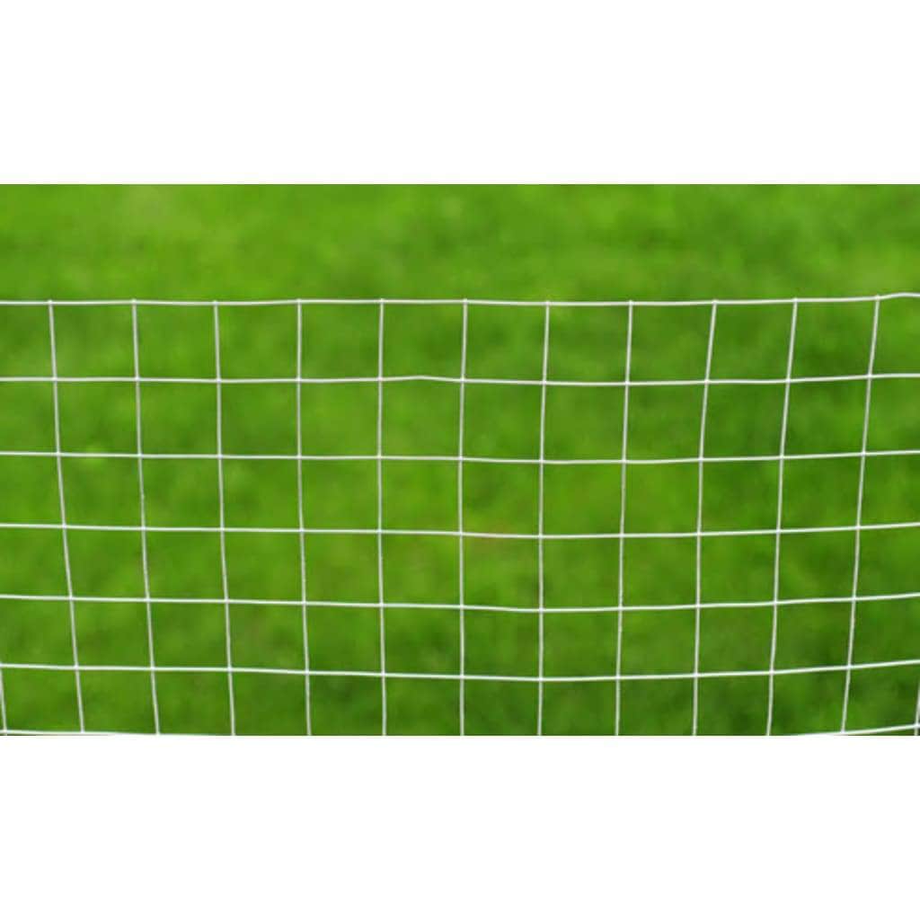 Chicken Wire Fence Galvanised Steel Silver XL