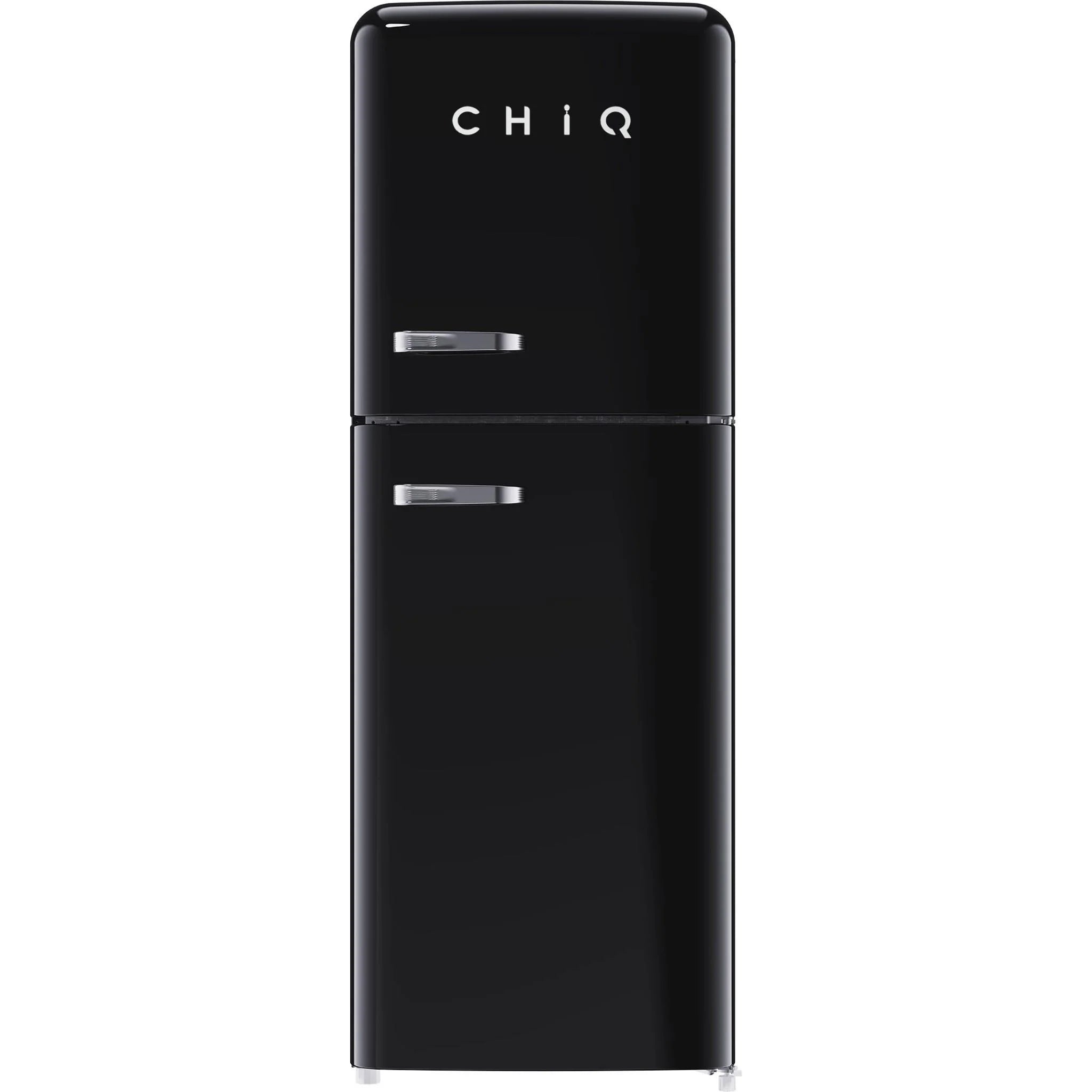 CHiQ 202L Retro Top Mount Fridge (Black) Simple deals
