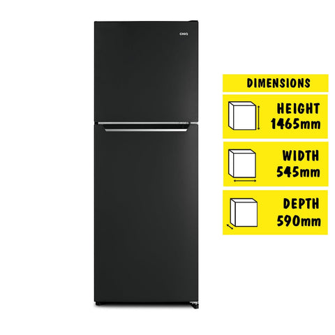 CHiQ 202L Top Mount Fridge (Black)