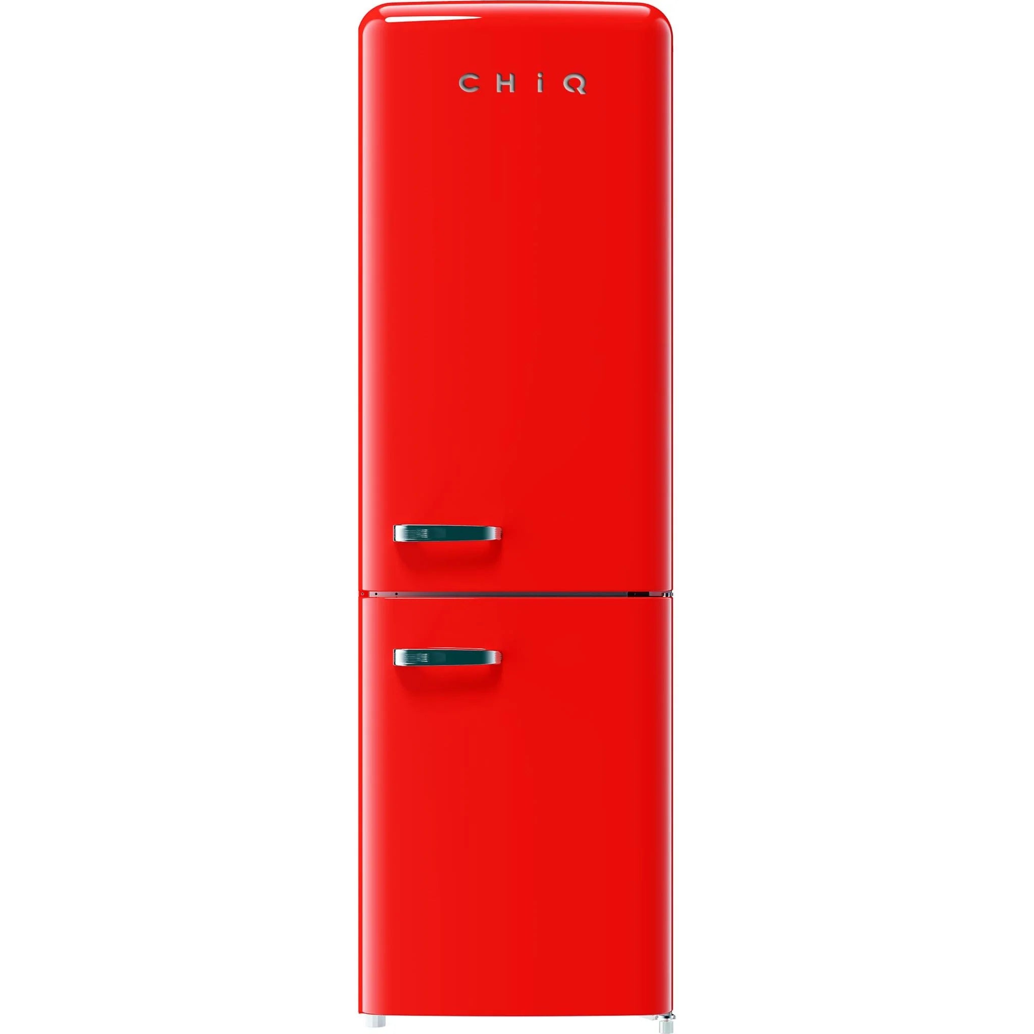 CHiQ 231L Retro Bottom Mount Fridge (Red) Simple deals