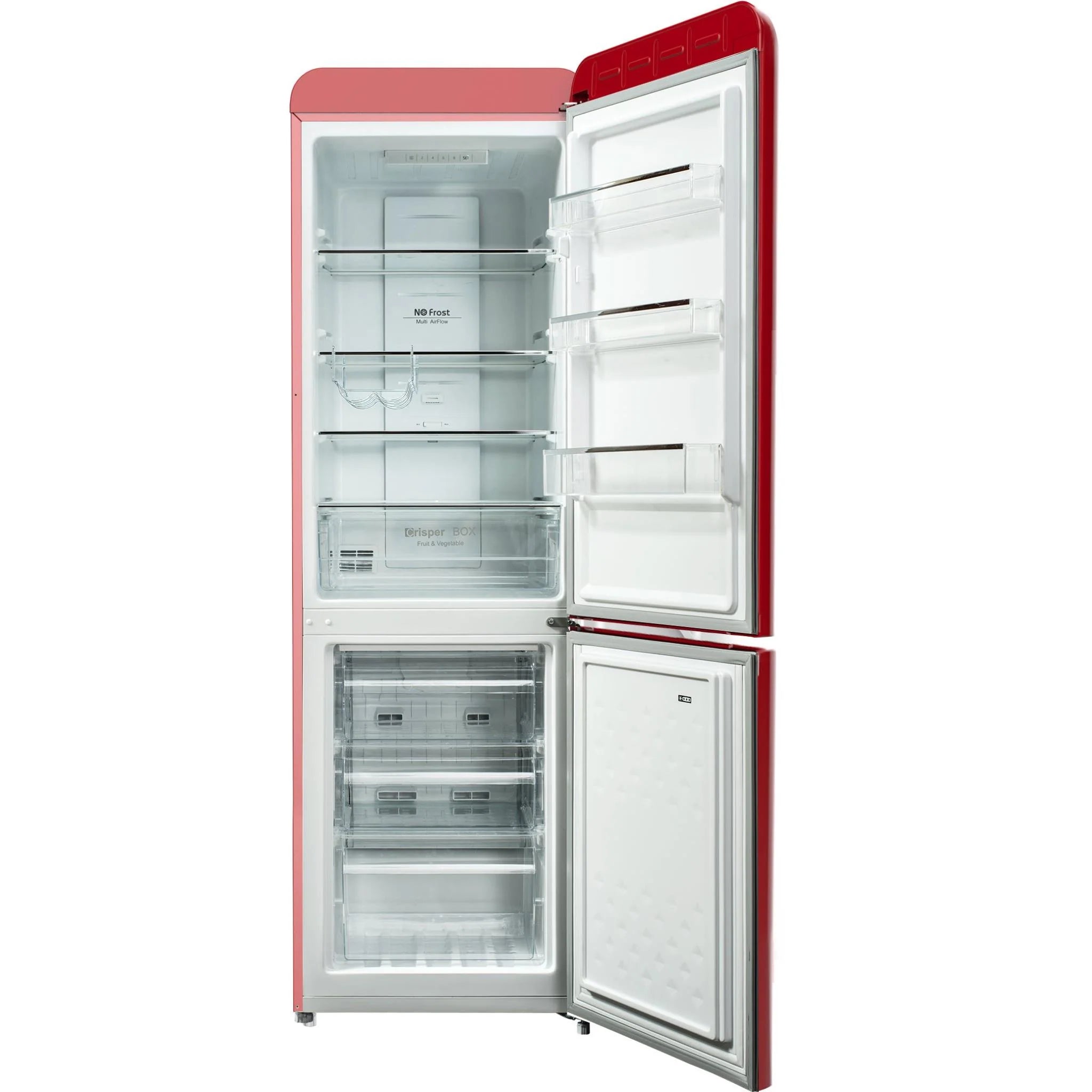 CHiQ 231L Retro Bottom Mount Fridge (Red) Simple deals