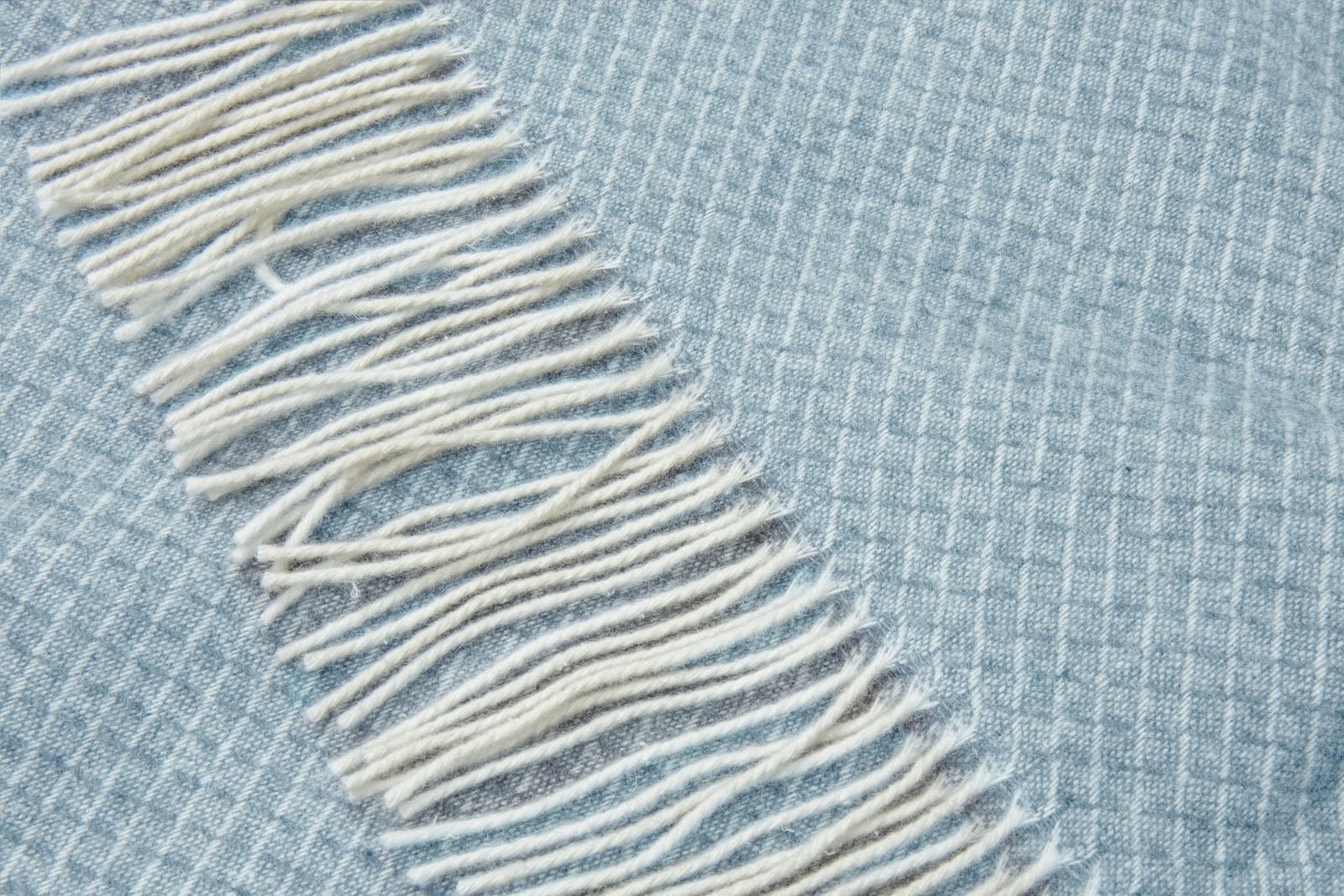 Chiswick Throw - Merino Wool/Cashmere - Blue | Curtain Accessories