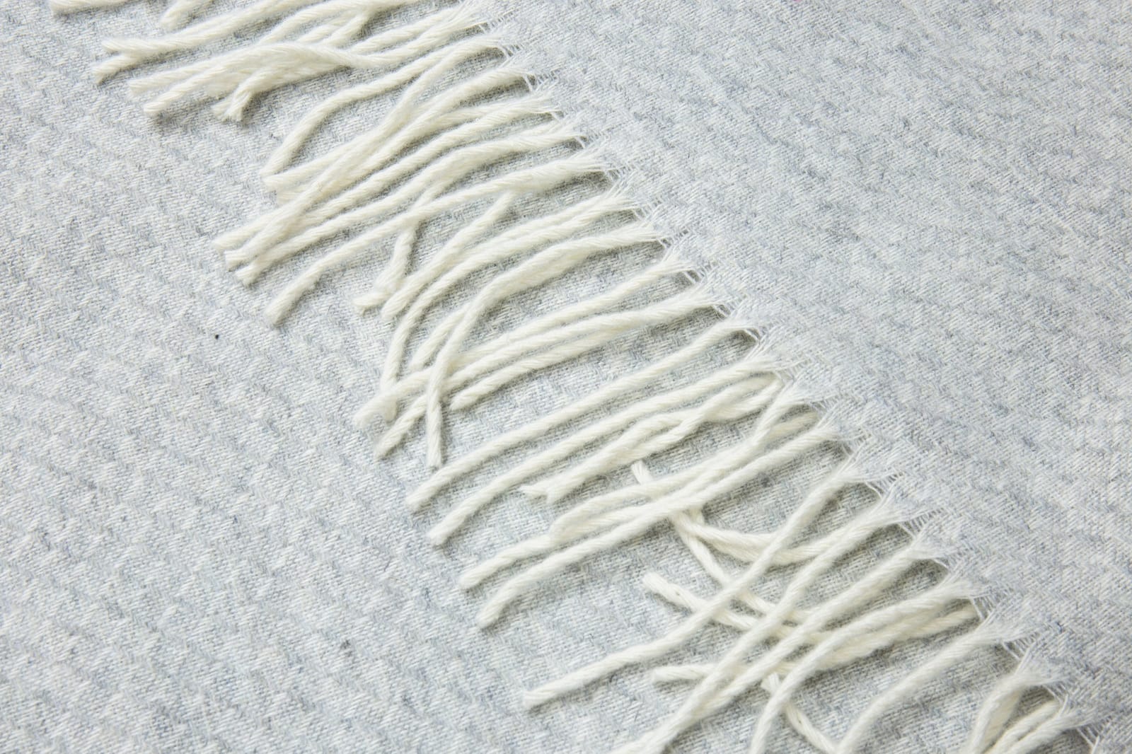 Chiswick Throw - Merino Wool/Cashmere - Light Grey | Grey colour