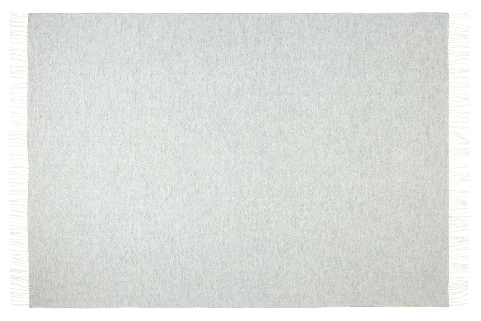 Chiswick Throw - Merino Wool/Cashmere - Light Grey | Blankets & Throws