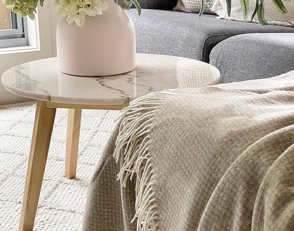 Chiswick - Cheswick Throw Merino Wool Cashmere - Beige