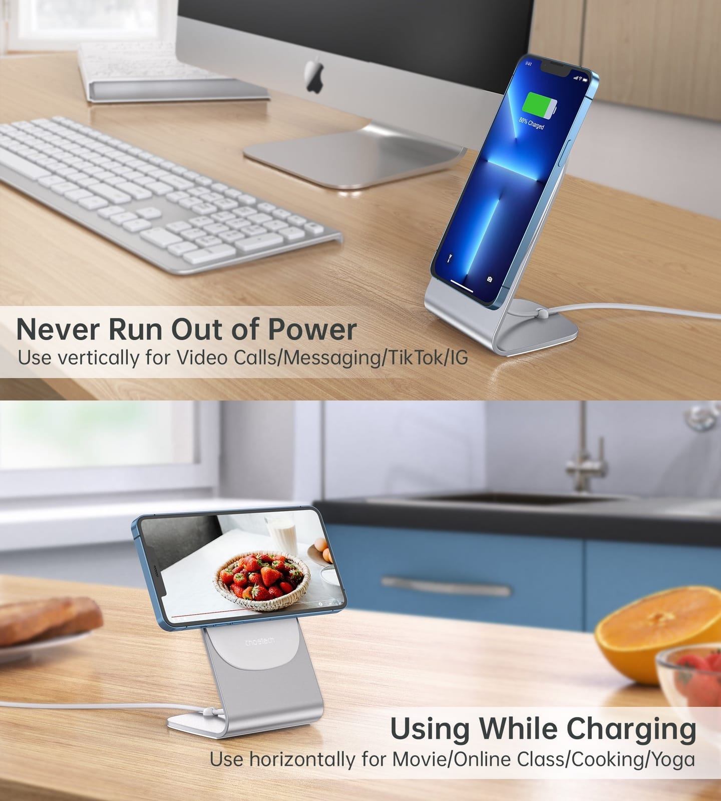 Magasafe Fast Wireless Charger Stand Holder For Iphone 13/12 with Choetech