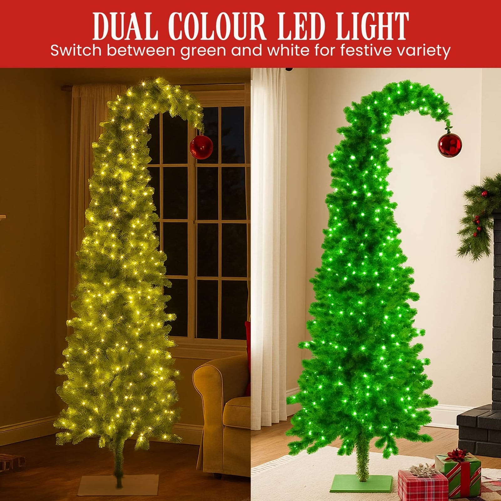 Christabelle 7.5ft Christmas Gremlin Tree with LED Lights - photo 12