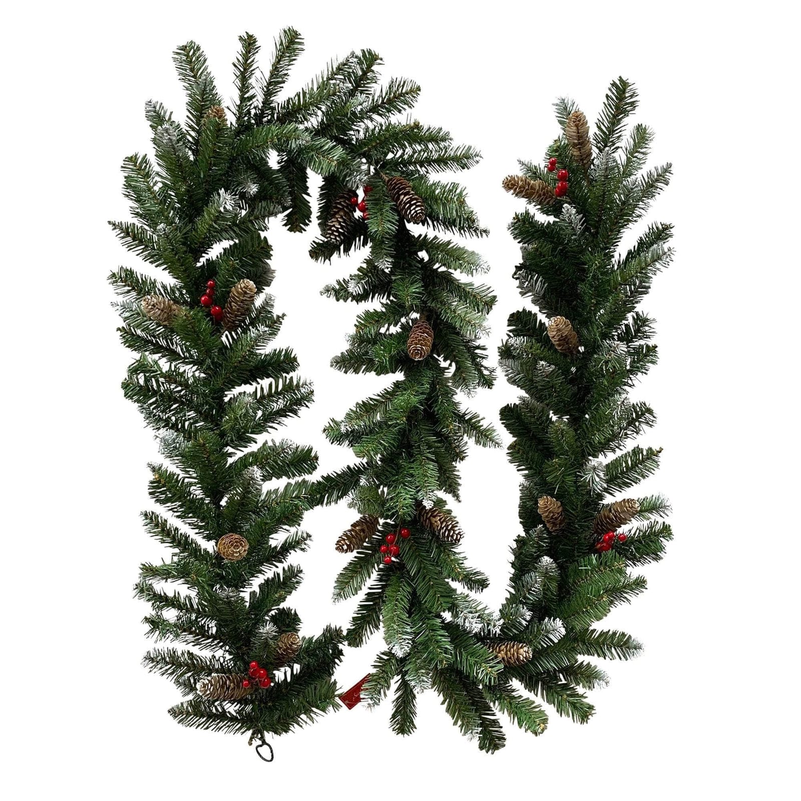 Christmas Garland with Pine Cones & Berries - 274cm | 274Cm