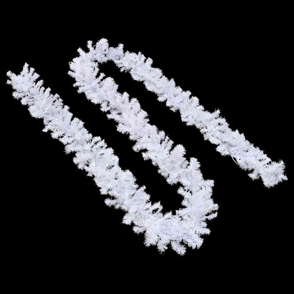 Christmas Garland with LED Lights 10 m White - Simple deals