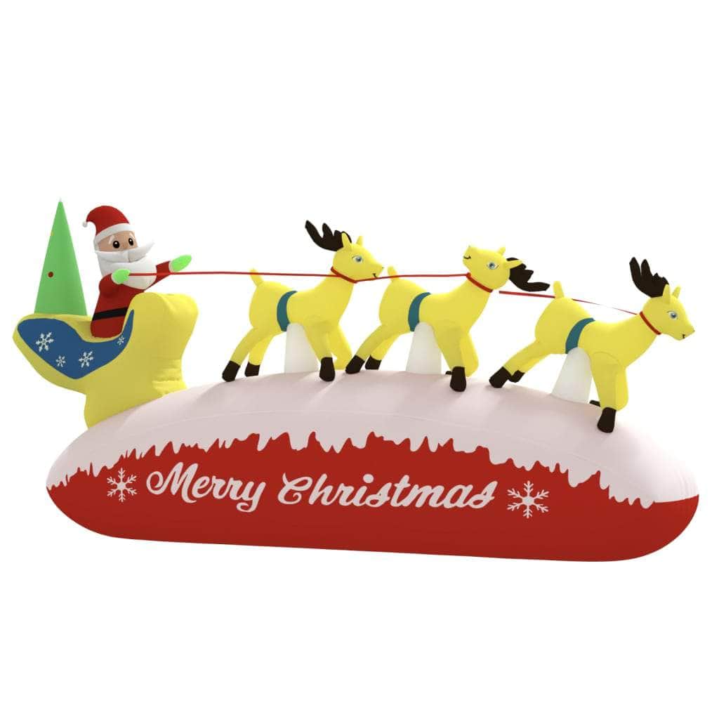 Christmas Inflatable Santa and Reindeer Decoration LED, Christmas Lighting