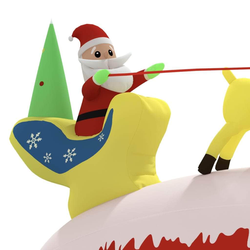 Christmas Inflatable Santa and Reindeer Decoration LED with Christmas Lighting