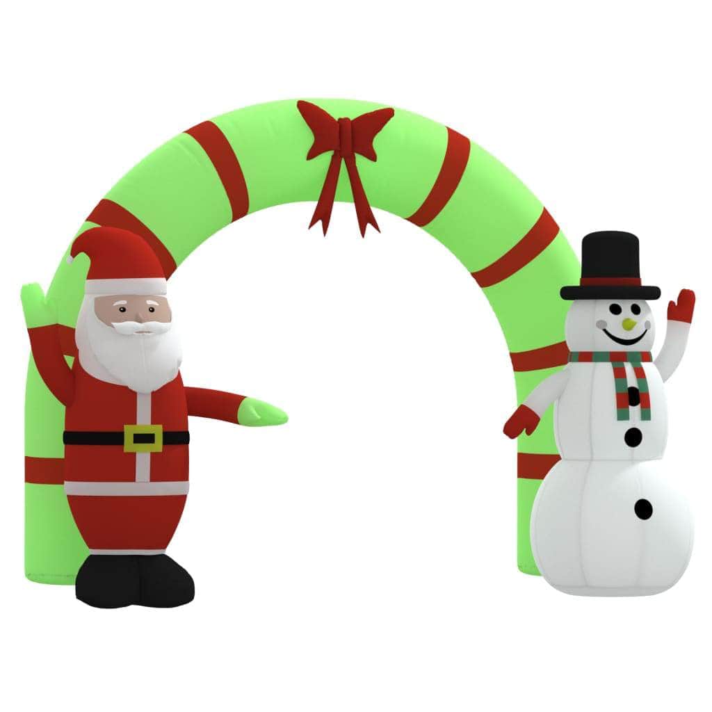 Christmas Inflatable Santa & Snowman, Christmas Lighting