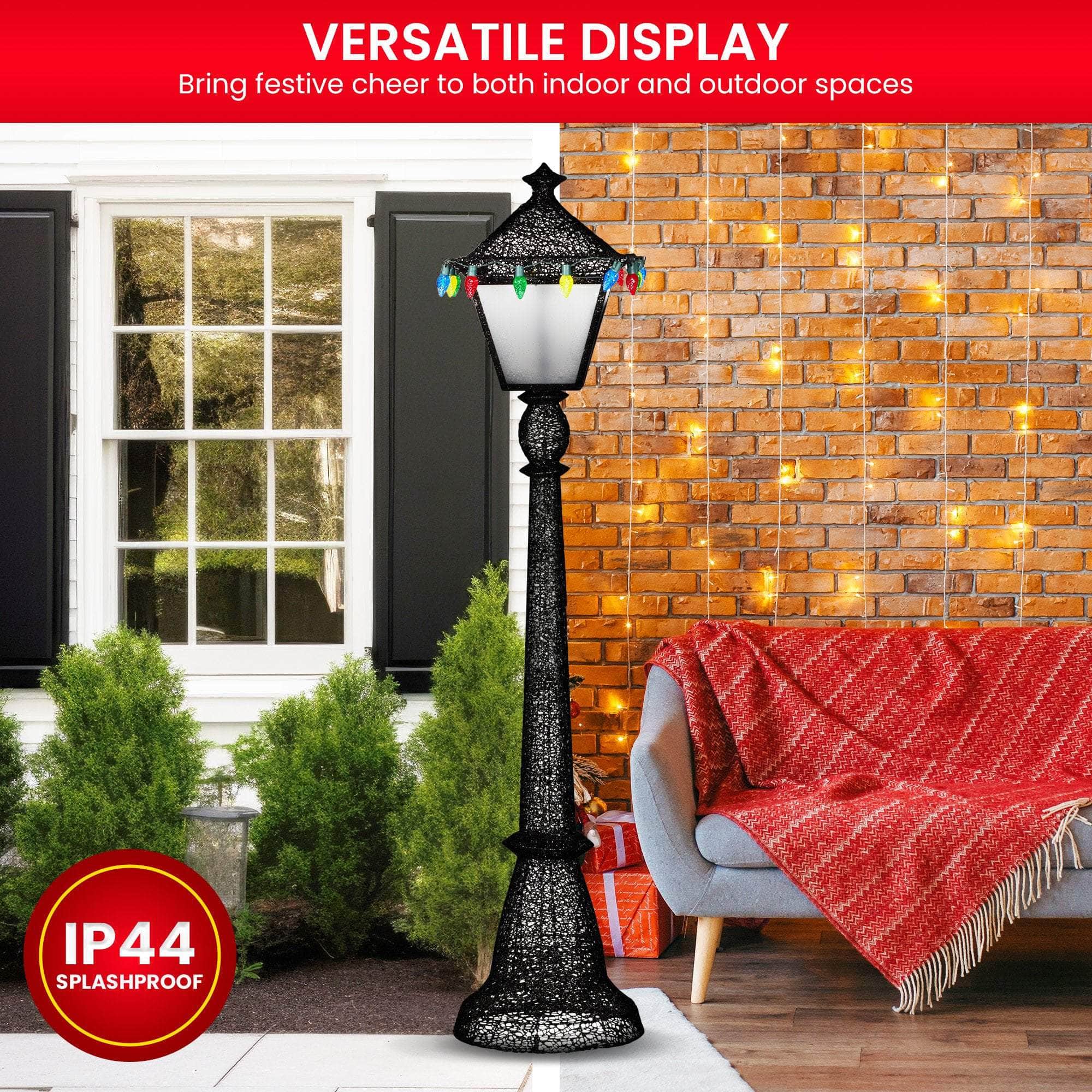 Christmas Lamp Post Display -  183cm
