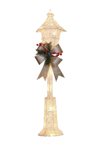 Christmas Lamp Post with Lights 90cm
