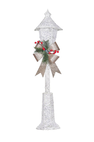 Christmas Lamp Post with Lights 90cm
