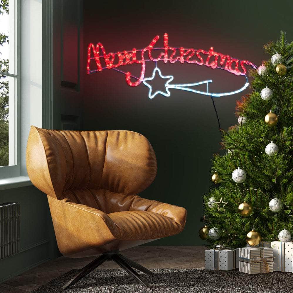 Christmas LED Rope Light Motif 109cm Holiday Decoration Indoor Outdoor Lights