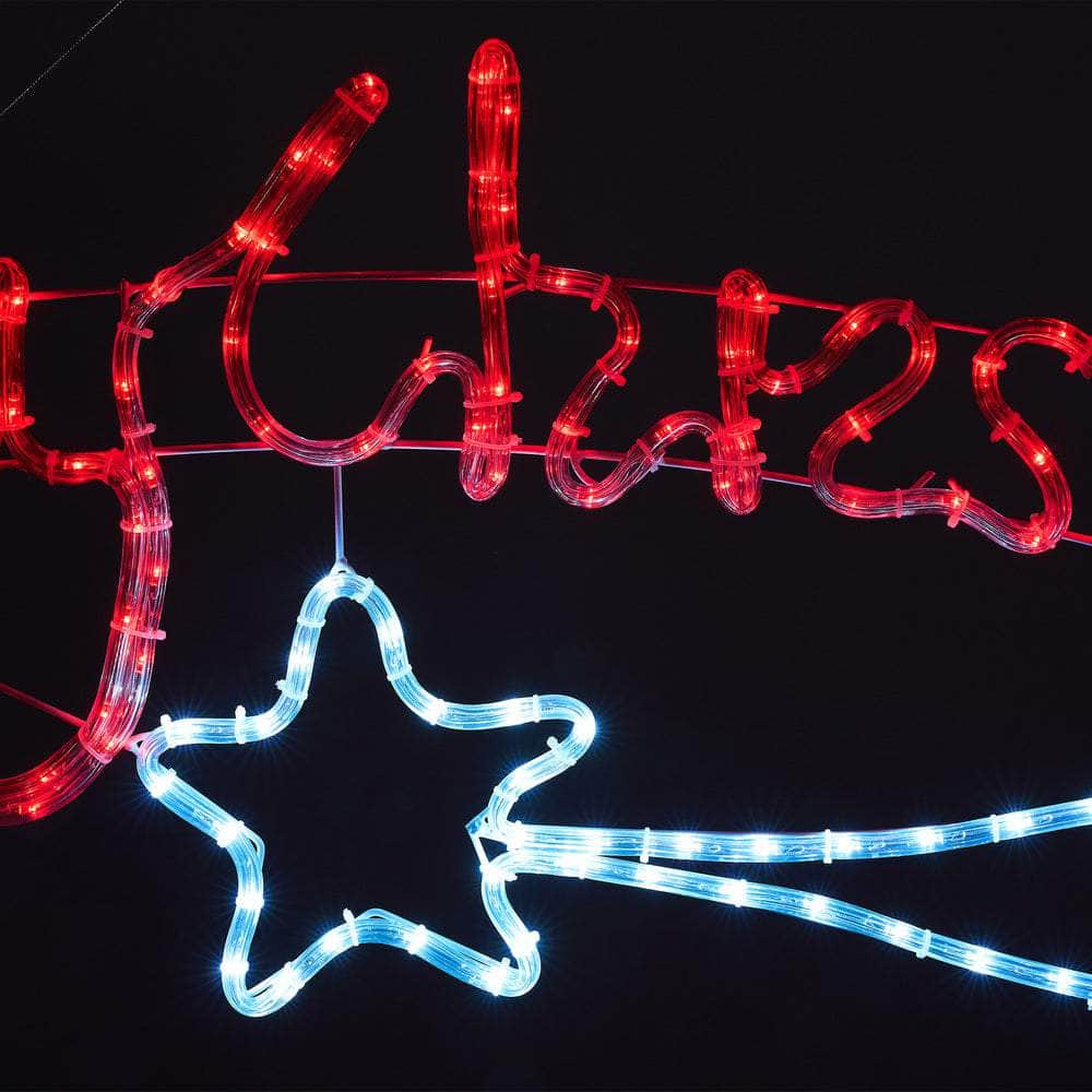 Christmas LED Rope Light Motif 109cm Holiday Decoration Indoor Outdoor Lights