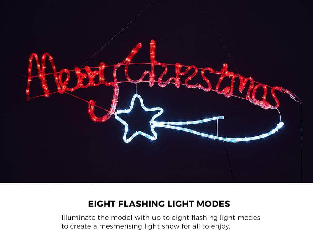 Christmas LED Rope Light Motif 109cm Holiday Decoration Indoor Outdoor Lights