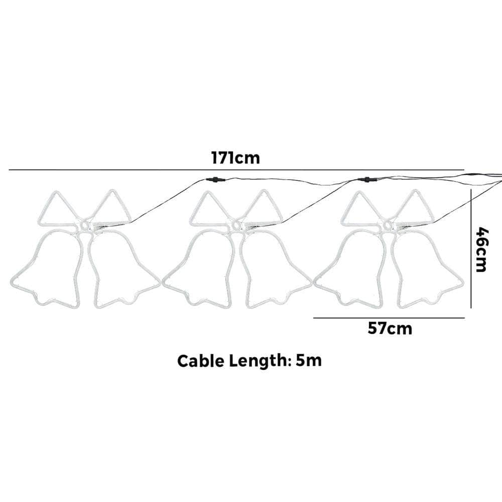 Christmas Light 3PCS Jingle Bell Set LED Motif Lights