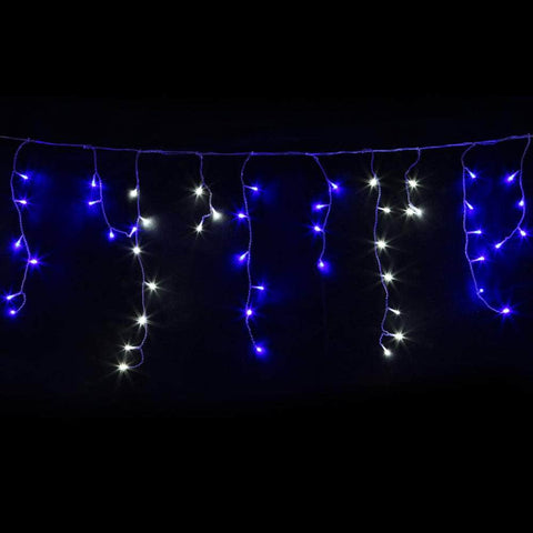 Christmas Lights 20M 800 LED Icicle Light Blue White Decorations