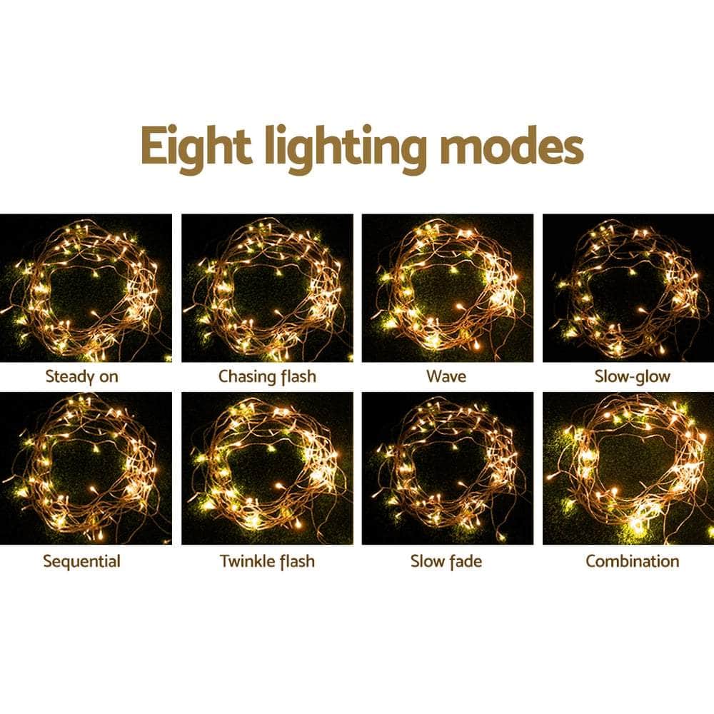 Christmas Lights 20M 800 LED Icicle Light Warm White Decorations
