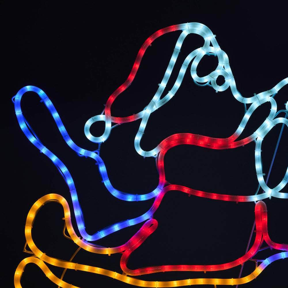Christmas Lights Santa Motorbike LED Rope Lights Motifs