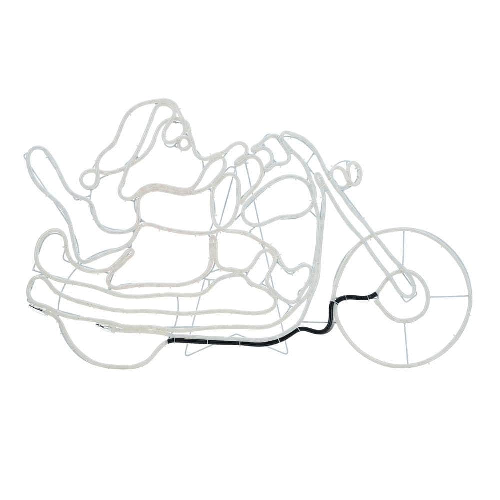 Christmas Lights Santa Motorbike LED Rope Lights Motifs