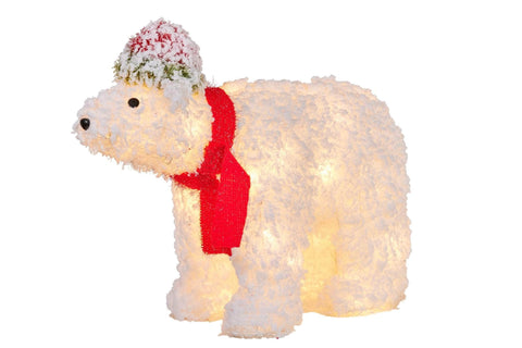 Christmas Polar Bear with Lights 43cm