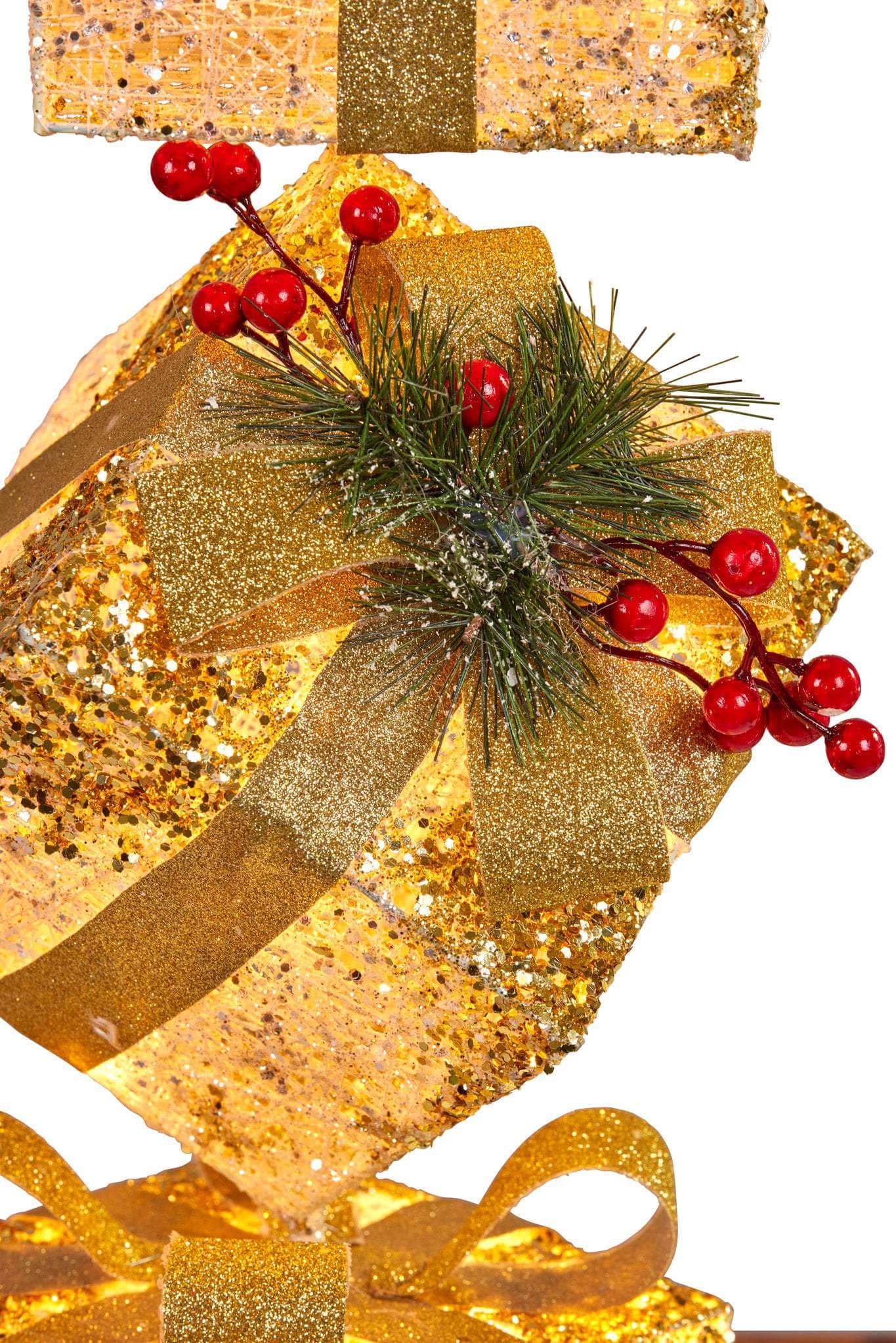 Christmas Present Display with Light 63cm