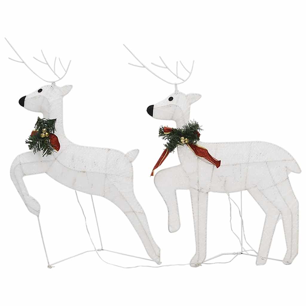 Christmas Reindeers 2 pcs White | White colour