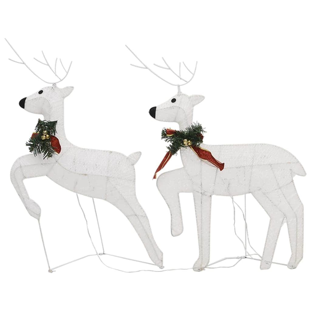 White colour - Christmas Reindeers 6 pcs White 120 LEDs