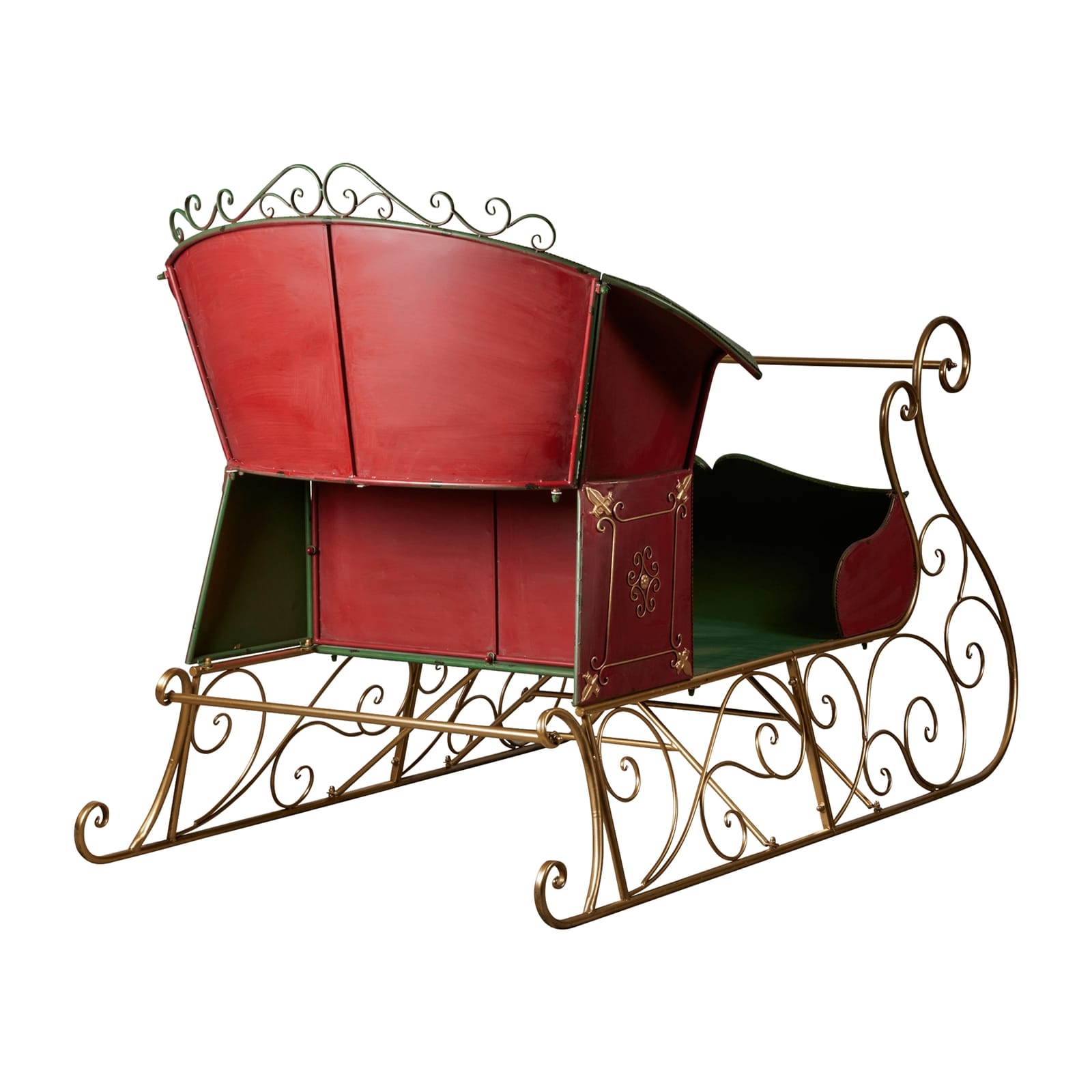 Jumbo Life Size Rustic Christmas Sleigh Display - 210cm with 210Cm