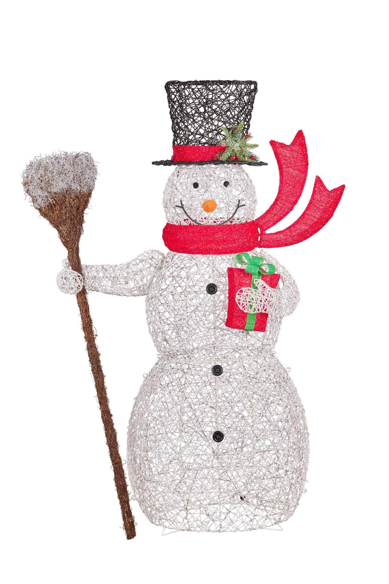 Christmas Snowman Display with Lights 150cm