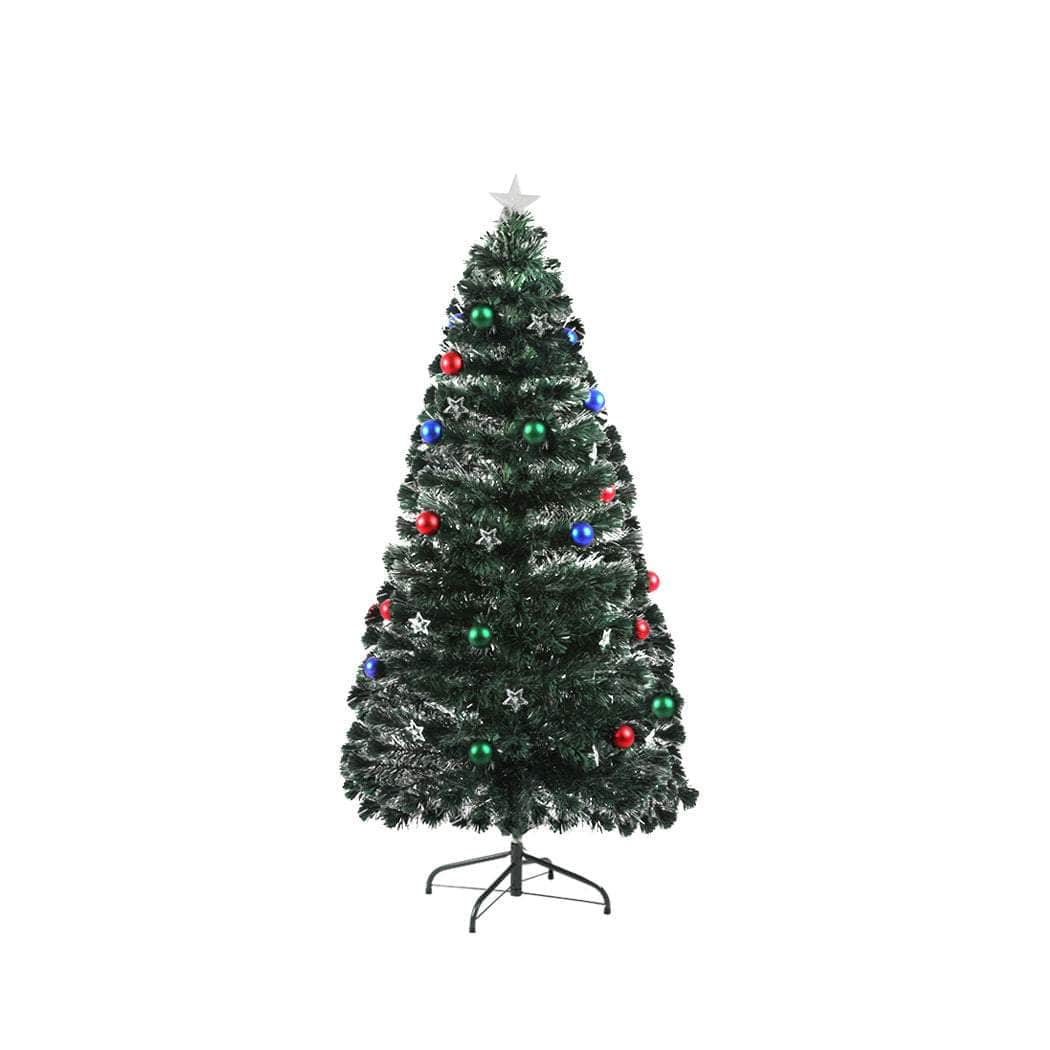 Christmas Tree 1.5M 5Ft Xmas Decorations Fibre Optic Multicolour Lights