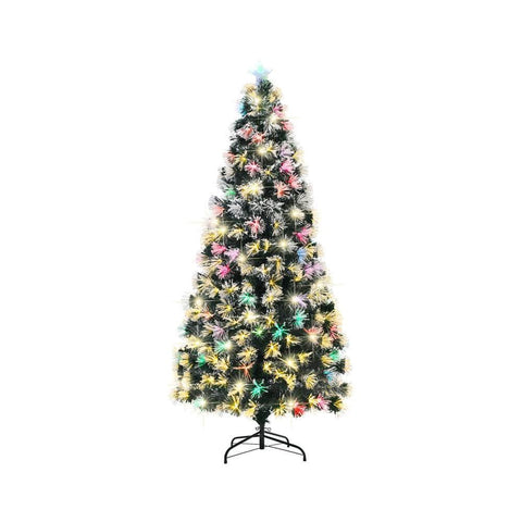 Christmas Tree 1.8M 6FT Fibre Optic Multi Colour LED Light