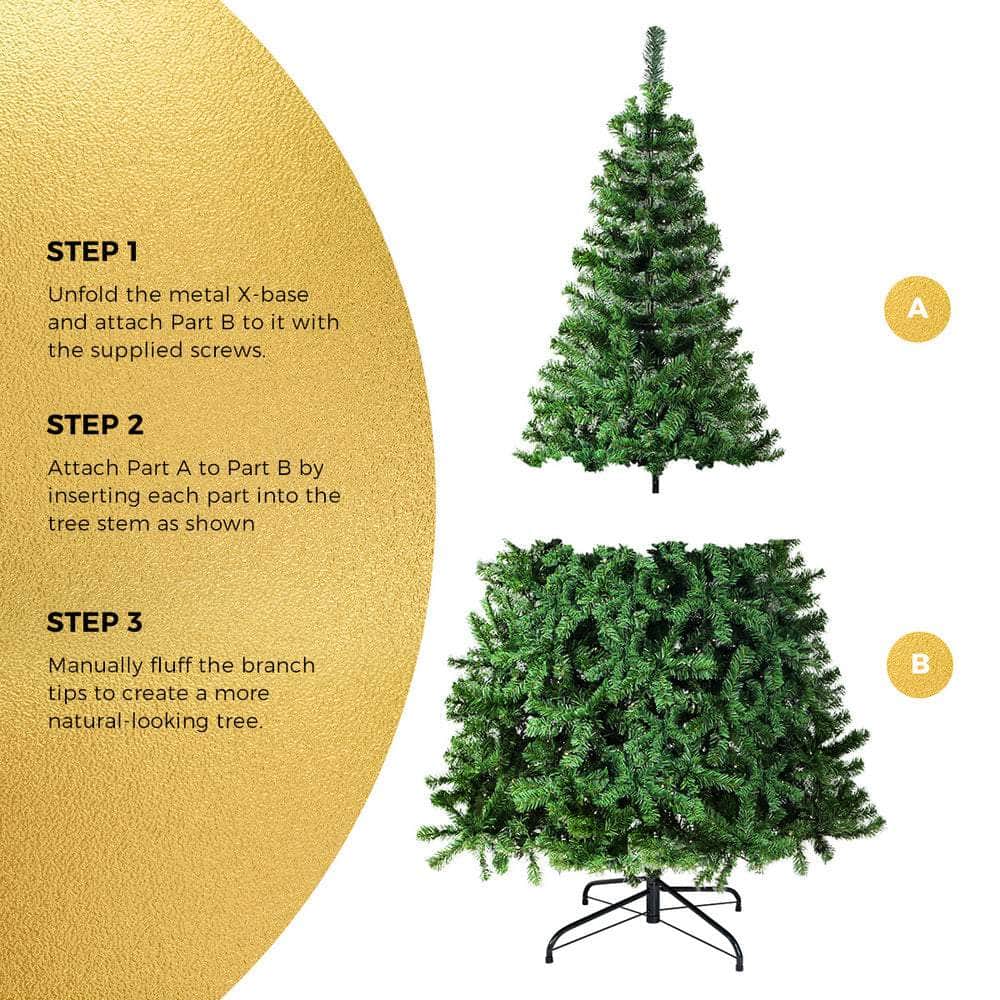 Christmas Tree 2.7M 9FT Green 1708 Tips Full Artificial Holiday Decor