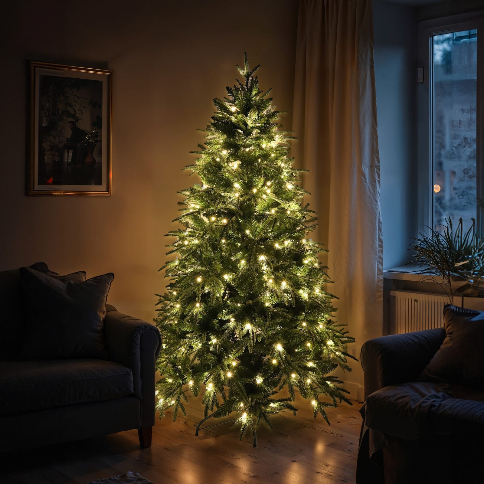 Christmas Trees - 1.2M/1.8M Prelit Everglow Fir Christmas Tree With 150 Led Lights - photo 15
