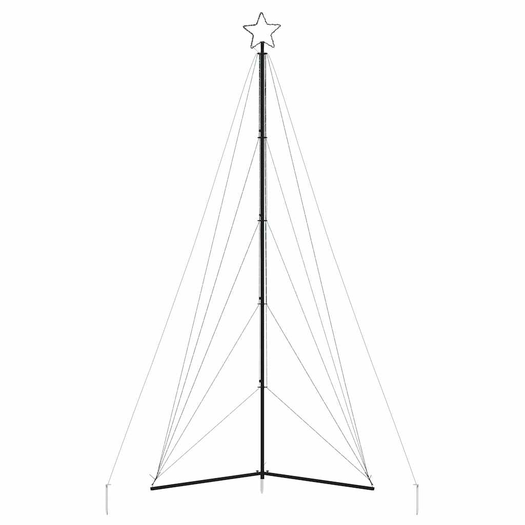 Christmas Tree Light 615 LEDs White 404.5 cm