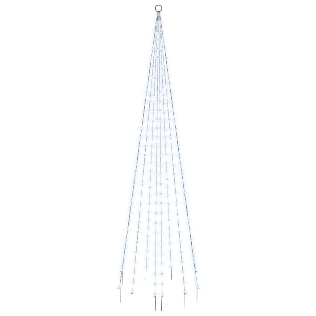 Christmas Tree on Flagpole Cold white 310 LEDs