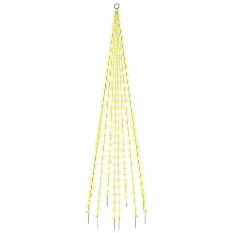 Christmas Tree on Flagpole Warm White 310 LEDs